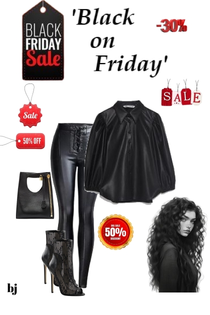 'Black on Friday'- combinação de moda