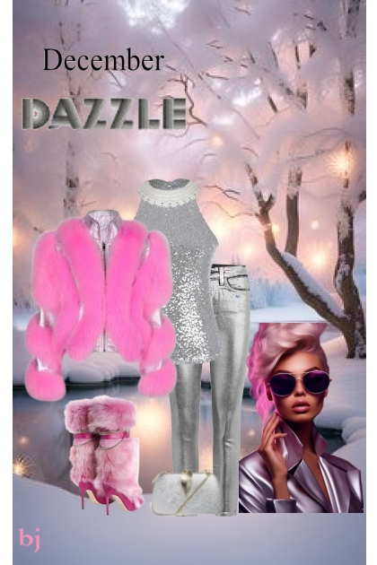 December Dazzle--Pink and Silver- Kreacja