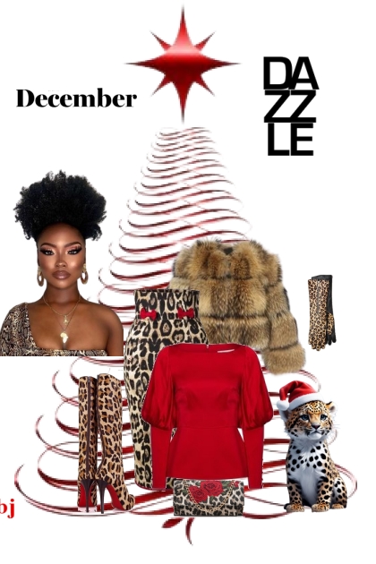 December Dazzle--Leopard- Fashion set