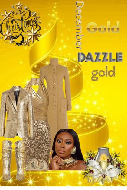 December Dazzle in Gold- Kreacja