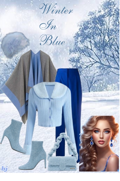 Winter in Blue- Modna kombinacija
