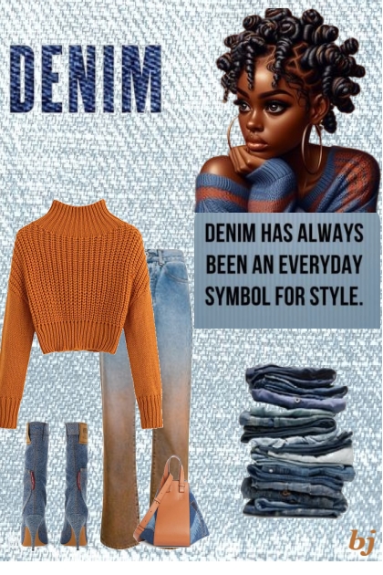 Denim--A Symbol for Style- Modna kombinacija
