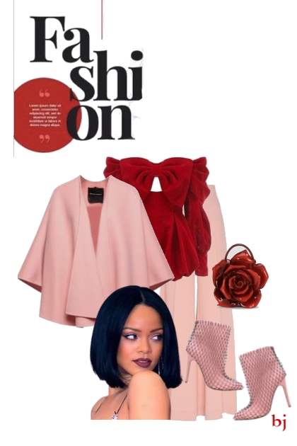 Pink and Red Fashion- Combinazione di moda