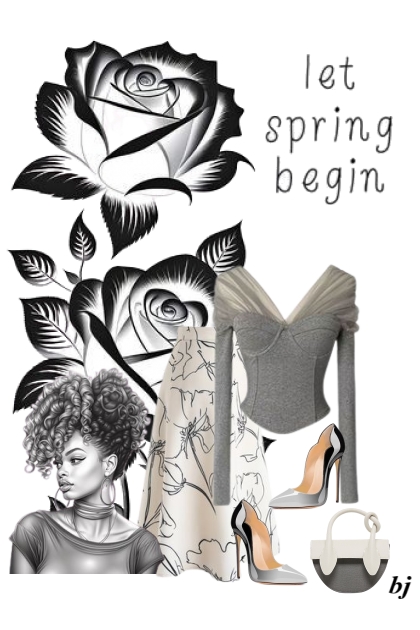 March Into Spring Floral- Модное сочетание