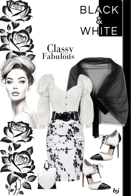 Black and White Combo- Fashion set