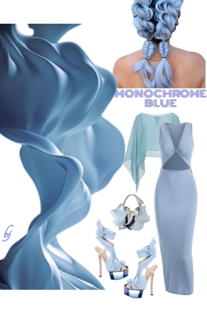 Monochrome Blue- Fashion set
