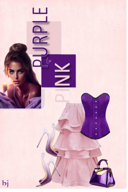 Purple and Pink- Modna kombinacija