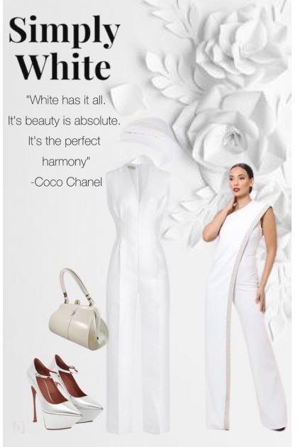 Simply White...- Combinaciónde moda