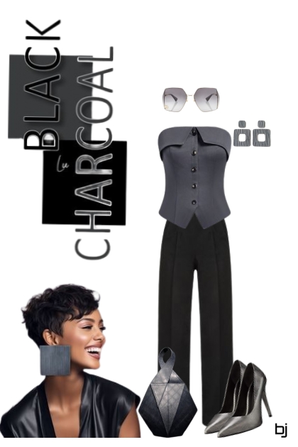 Black and Charcoal- Fashion set