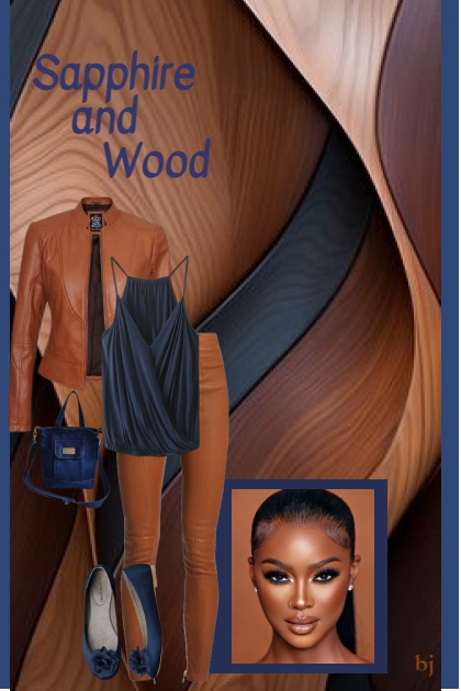 Sapphire and Wood- Fashion set