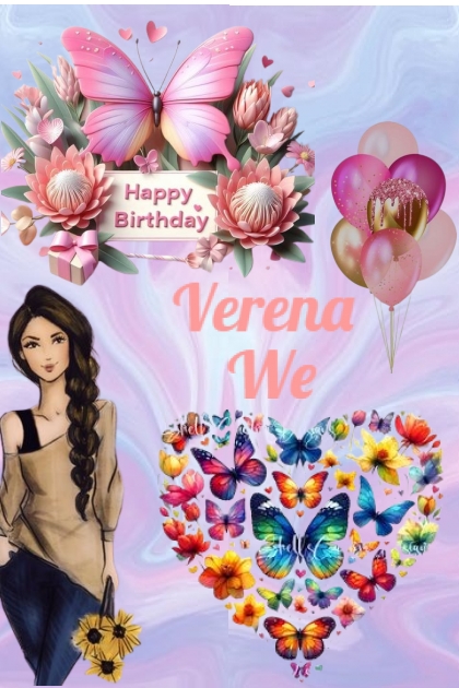 Happy Birthday Verena We- Fashion set