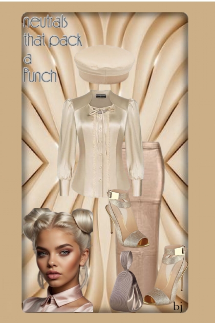 Neutrals that Pack a Punch for Spring- Combinaciónde moda