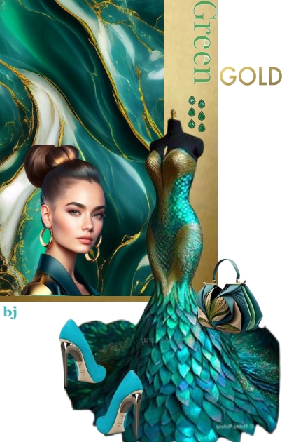 Green and Gold- Модное сочетание