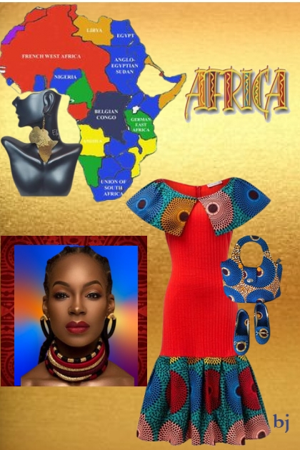 African Inspired Fashion- Combinaciónde moda