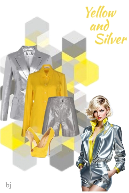 Yellow and Silver- Модное сочетание