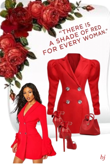 There is a Shade of Red...- Fashion set