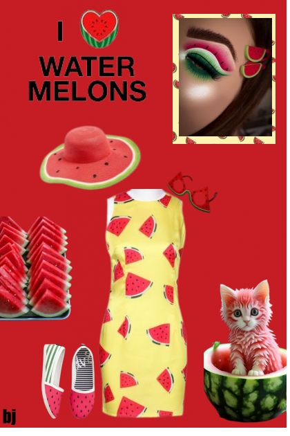 I Love Watermelons- Fashion set