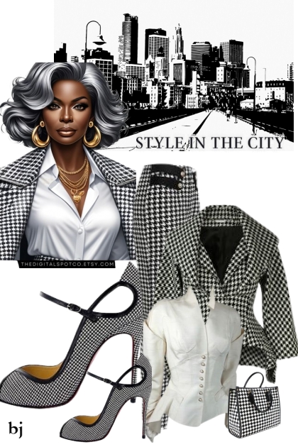 Houndstooth--Style in the City- Modekombination