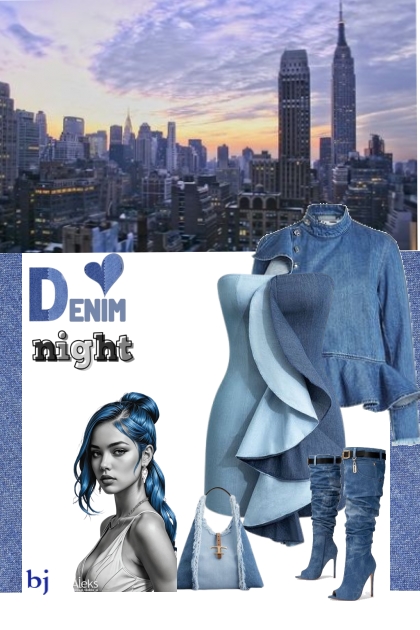 Denim Night- Modna kombinacija