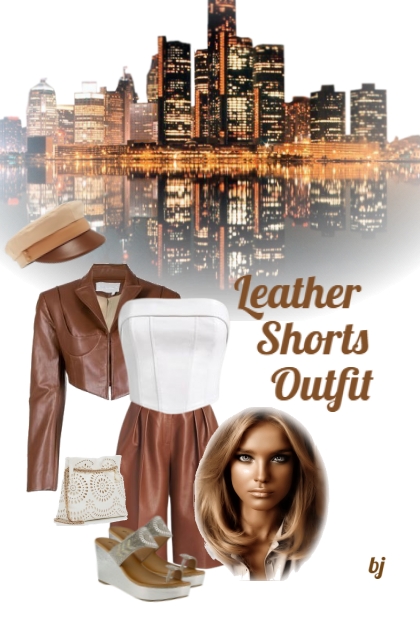 Leather Shorts Outfit- Modna kombinacija