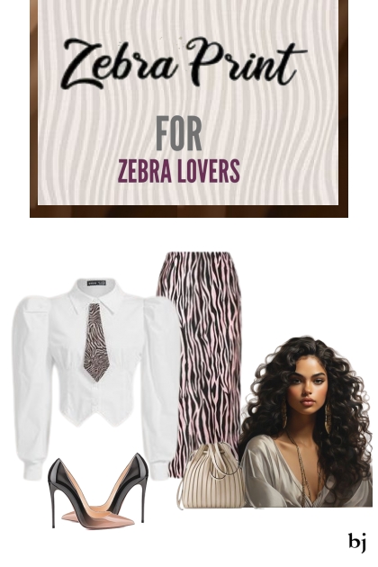 Zebra Print for Zebra Lovers- Combinaciónde moda