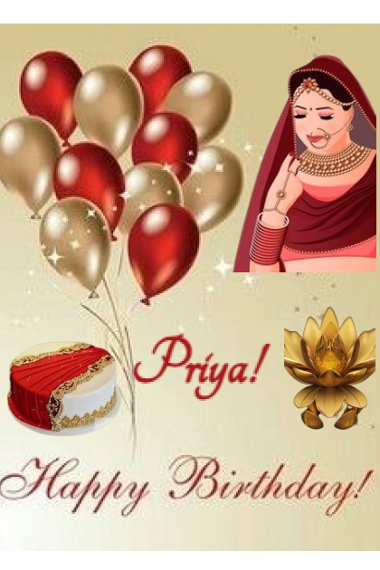 Happy Birthday Priya!- Combinazione di moda