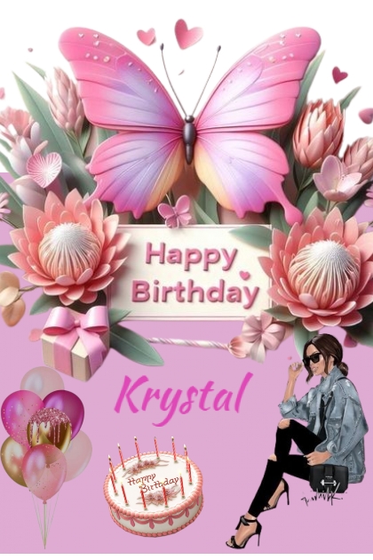 Happy Birthday Krystal- Fashion set