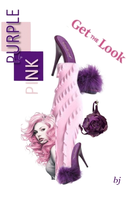 Purple and Pink--Get the Look- combinação de moda