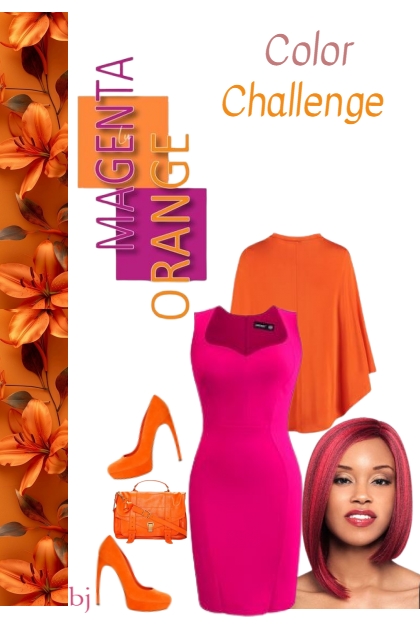 Magenta, Orange- Fashion set