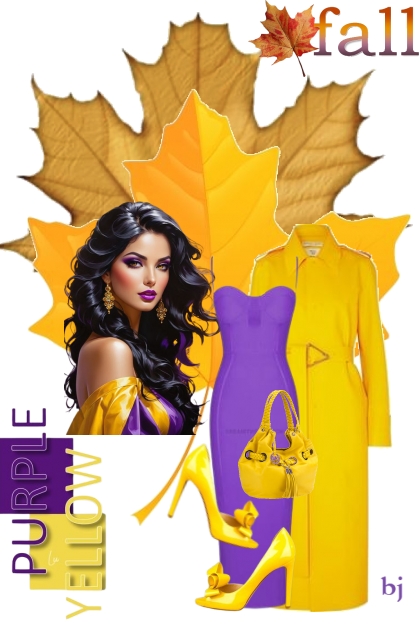 A Purple, Yellow Fall- Fashion set