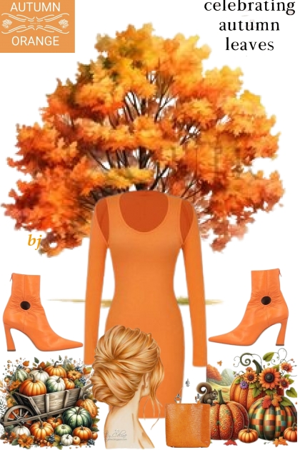 Celebrating Autumn Leaves- combinação de moda