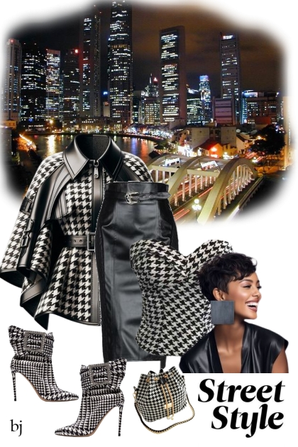 Houndstooth Street Style...