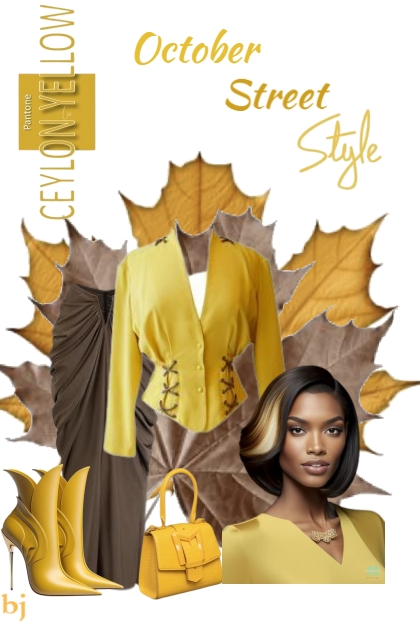 October Street Style--Ceylon Yellow- Fashion set