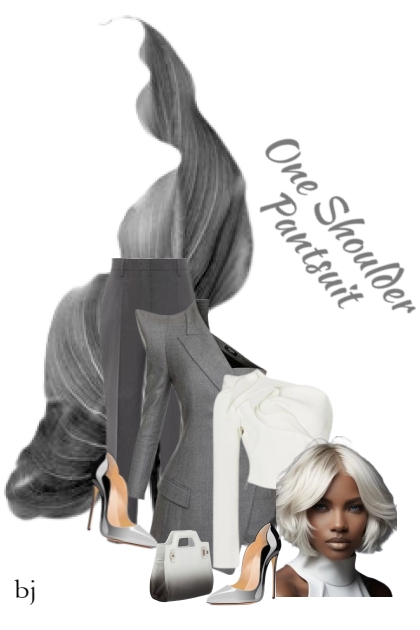 One Shoulder Pantsuit- Modekombination