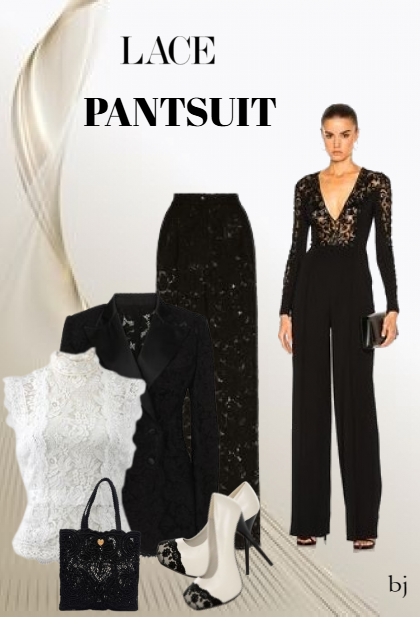 Lace Pantsuit- Fashion set