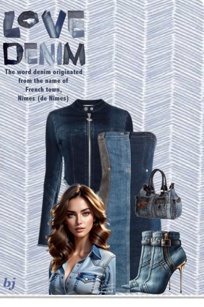 Love Denim Heels- Fashion set