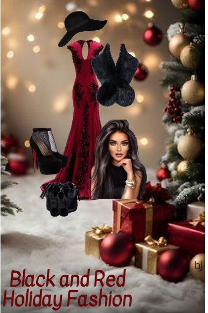 Black and Red Holiday Fashion