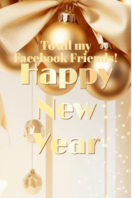 Happy New Year to My Facebook Friends!