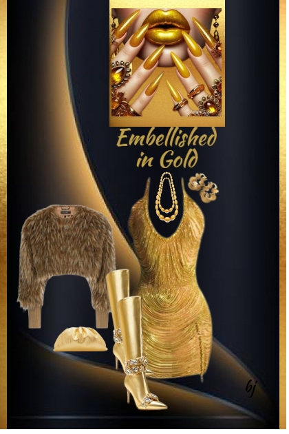 Embellished in Gold- Fashion set