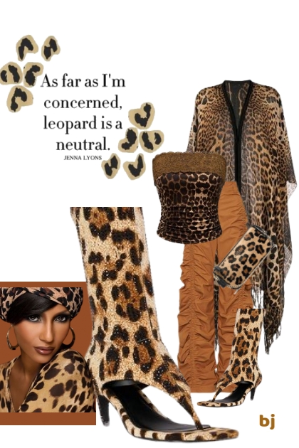 Split-toe Leopard Boot