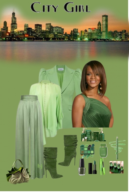 City Girl in Green