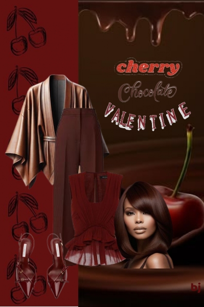 Cherry Chocolate Valentine 2- Modna kombinacija