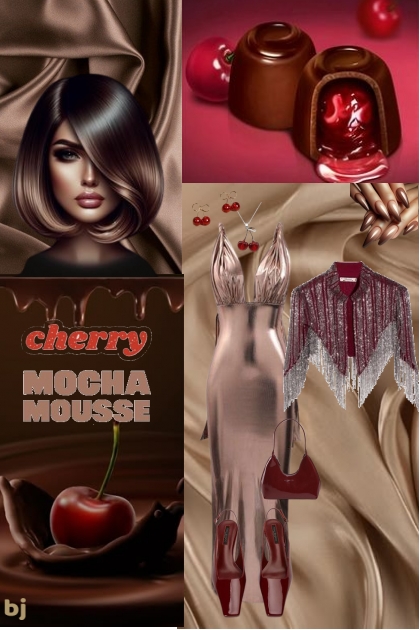 Cherry Mocha Mousse Valentine- Modna kombinacija