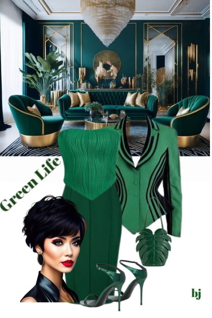 Green Life- combinação de moda