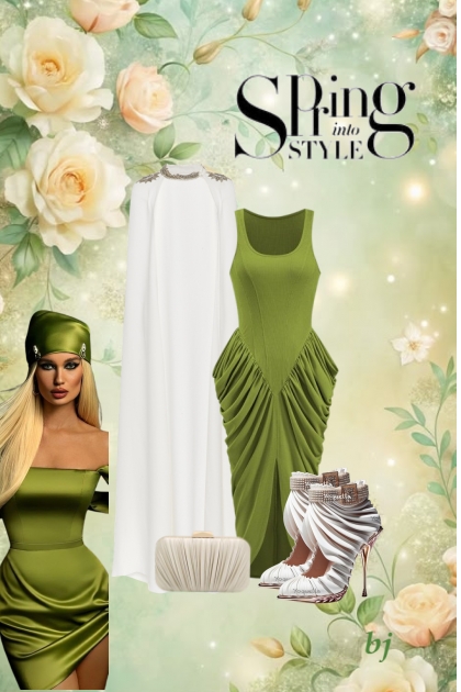 Spring Into Style in Green and White