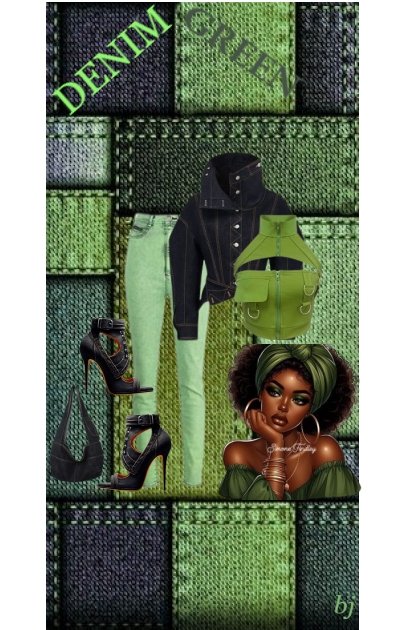 DENIM GREEN