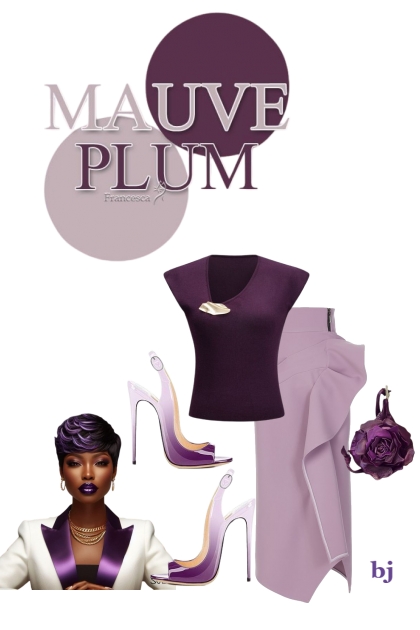 Mauve/Plum- Combinaciónde moda