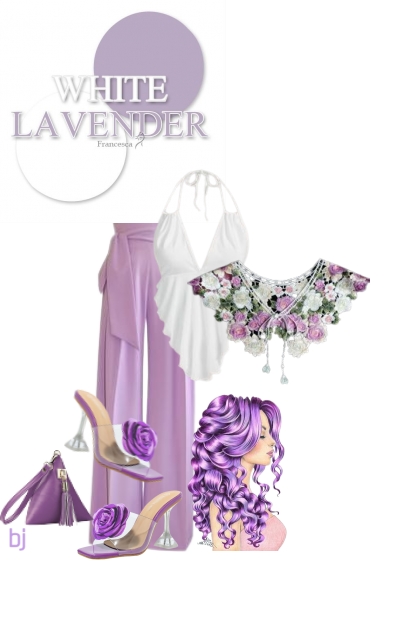 White and Lavender