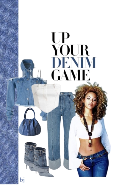 Up Your Denim Game.......- Combinaciónde moda