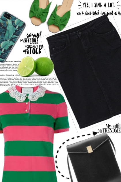 Green combination, always the right choice!- Fashion set